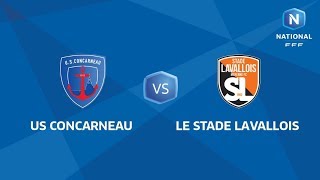 J21  US Concarneau  Stade Lavallois I National FFF 20182019 [upl. by Trbor]