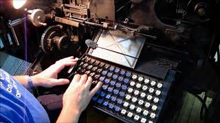 The Linotype in Action [upl. by Honna]