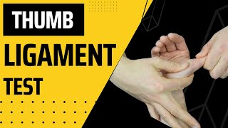 Thumb Ulnar Collateral Ligament Test for UCL Thumb Assessment [upl. by Ioyal]