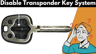 How To Disable a Transponder Key System in 8 Simple Steps [upl. by Animsay]