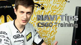 NaVi Starix CSGO Tips – Training Routine [upl. by Feerahs]