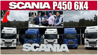 Scania entrega 5 camiones P450 A 6x4NA a Transportes M Catalán  Desde Cajamarca [upl. by Jemine]