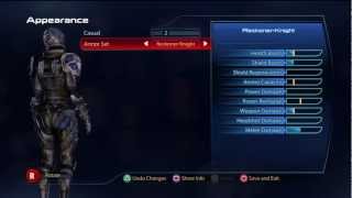 Mass Effect 3 All Armor Sets In The Game all in Citadel Except for ReckonerKnight Except Terminus [upl. by Prevot]