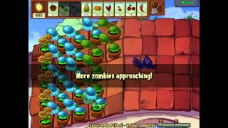 Plants vs Zombies  Survival Roof Hard [upl. by Anuahsed71]