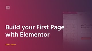 Build Your First Page With Elementor Page Builder for WordPress 2018 [upl. by Redan]