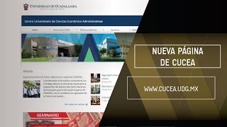 Nueva Página de CUCEA  wwwcuceaudgmx [upl. by Akenehs340]