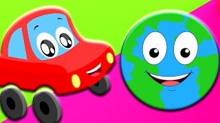 PlanetenLied  lernen Planeten  Autos Lied und Reime  Learn Planets  Kids Car Song  Planet Song [upl. by Sarchet566]