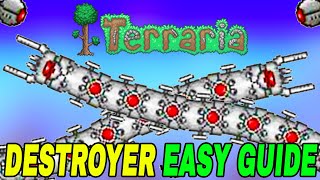 Terraria How to Prepare for the Destroyer EASY Tutorial Mechanical Boss Guide [upl. by Knutson]