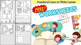 Learn Letter Dd Fun Activities for Kids I Fine Motor Skills and Phonics Learning I Learn to write [upl. by Yoj561]