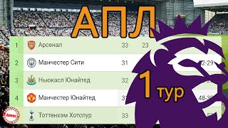 Чемпионат Англии АПЛ Результаты 1 тура расписание  таблица Ла Лиги чемпионата Франции [upl. by Bessy]