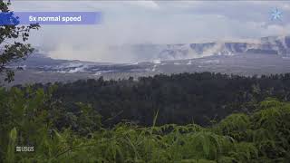 Collapse event at Halemaumau Crater [upl. by Atikaj]