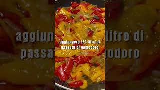 PEPERONATA LEGGERISSIMA LA DIGERISCO ANCH’IO ricette food tomato peperone [upl. by Ogram]