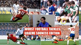 GRAEME SOUNESS WORST TACKLES IN FOOTBALL Compilation 1 Liverpool Rangers Tottenham Red Cards [upl. by Blaise]