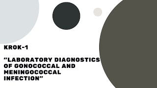 KROK1  Microbiology Virology and Immunology  Gonococcal and Meningococcal Infection [upl. by Weisburgh]