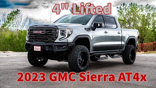 2023 GMC Sierra AT4x on 4quot Lift [upl. by Atnohsal]