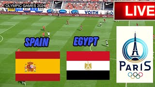 🔴LIVE Spain vs Egypt  OLYMPIC GAMES 2024  Match live now [upl. by Lodovico]