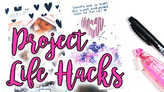 PROJECT LIFE  4 Easy Hacks Using Tombow MONO Air Correction Tape [upl. by Adolf617]