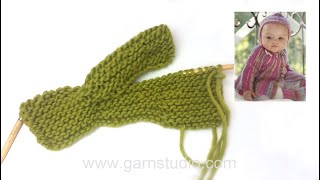 How to knit the sleeve with short rows in DROPS Baby 163 [upl. by Daisie320]