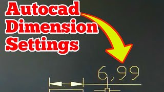 Autocad Dimension Settings kaise Karte Hai [upl. by Eedrahc788]