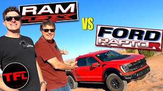 Ford Raptor R vs RAM TRX After OffRoading Both One Is Clearly Better [upl. by Elpmet]