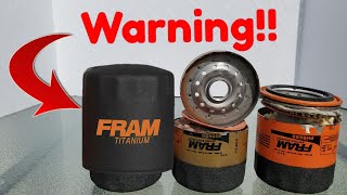 Fram Titanium oil filter [upl. by Erdna]