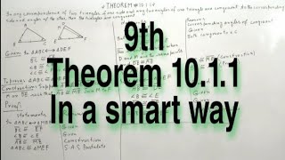 Theorem 1011 class 9 SSC I 2020 [upl. by Gosser914]