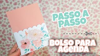 BOLSO DE PAPEL PARA AGENDA E CADERNOS [upl. by Jordison]