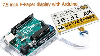 ARDUINO UNO  NANO 75 Inch EPaper Display  Arduino Tutorial [upl. by Liba936]