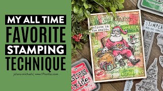 My All Time FAVORITE Stamping Technique  Tim Holtz Stampers Anonymous Christmas 2024 [upl. by Jeri]