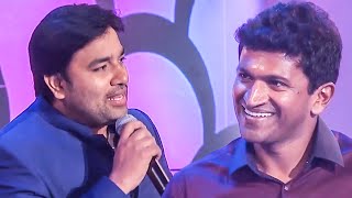 Mirchi Shiva Hilarious Comedy With Puneeth Rajkumar On Stage [upl. by Leacock]