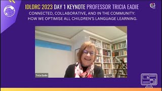 Talking IDLDRC 2023 with Professor Tricia Eadie [upl. by Roxanne751]