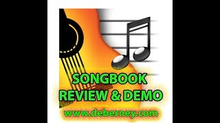 SONGBOOK APP for iPad IPhone PC Surface Mac  review and demo [upl. by Ennaus]