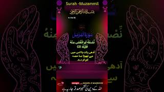 Surah AlMuzzammil The Enshrouded One verse 3 With Urdu and English translation 73 سورۃ المزمل [upl. by Cori]