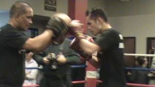 Nonito Donaire Media Workout Philippine News Coverage [upl. by Atte]