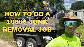 How to do a 1000 Junk Removal Job in 45 Minutes😱 [upl. by Tiffie]