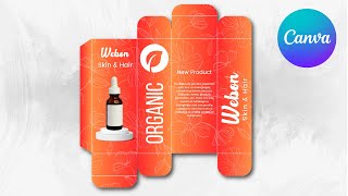 How to Create a Product Packaging Design in Canva [upl. by Fritz]