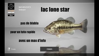 tuto bar moucheté lac lone star  the fisherman  fishing planet [upl. by Sukhum]