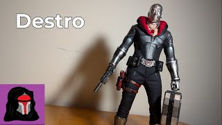 Destro  ThreeZero GI Joe 16 Scale Figure Review [upl. by Morril]