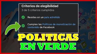 Como activar las políticas de monetización en Facebook 2024 [upl. by Onaicnop285]