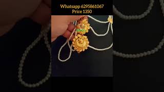 1gm gold plated pearl necklace whatsapp 6295861067 priyankakarmakar1113 viral gold [upl. by Seiber189]