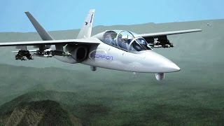 Textron AirLand  Scorpion Light StrikeISR Fighter Combat Simulation 720p [upl. by Naujej]