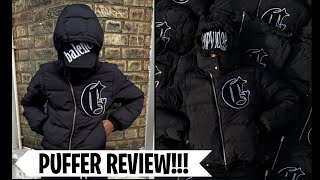 THIS PUFFER IS CLEAN  CRVDAE MATTE BLACK PUFFER REVIEW  TRY ON [upl. by Weiman]