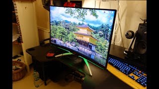 AOC AG322QCX review  1440p 144Hz 315quot curved gaming monitor  By TotallydubbedHD [upl. by Neztnaj]