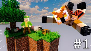 MINECRAFT SKYBLOCK pero con TEXTURAS REALISTAS 1  Fargan y Willyrex [upl. by Chadburn700]