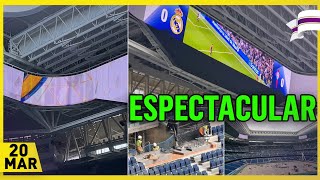 💥 ESQUINAS del VIDEOMARCADOR ⚠️OBRAS del SANTIAGO BERNABÉU 20 Marzo 2024 [upl. by Jauch]