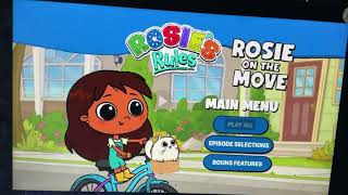 Rosie’s Rules Rosie On The Move 2024 DVD Menu Walkthrough [upl. by Lotta]