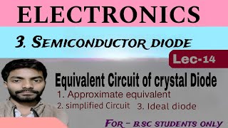 lec 14  Equivalent Circuit of crystal Diode Approximate equivalent Circuit  Simplified Circuit [upl. by Atselec218]