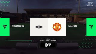 Rosenborg BK vs Manchester United  Club Friendly  15th July 2024 Full Match 4K  FC 24 [upl. by Ilahsiav]