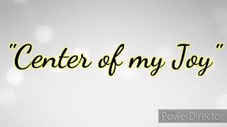 JESUS YOURE THE CENTER OF MY JOY  Video lyrics Minus one [upl. by Kerekes439]