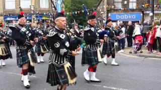 Northenden pipe band whaley bridge carnival 2014 [upl. by Becka]